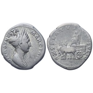 Diva Marciana, Denarius struck under Trajan, Rome, 113; AR (3,09 g; 19 mm; 6 h)
