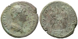 Hadrian (117-138), As, Rome, 134-138; Æ (13,44 g; 27,3 mm; 6 h)