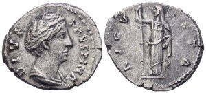 Diva Faustina I (died 141), Denarius, Rome, after 141; AR (2,88 g; 18 mm; 5 h)