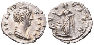 DIva Faustina I (died 141), Denarius, Rome, after 141; AR (2,64 g; 17,7 mm; 6 h)