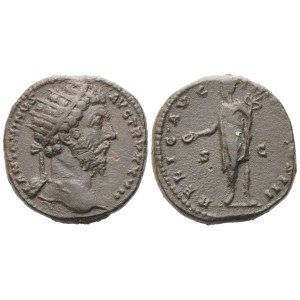 Marcus Aurelius (161-180), Dupondius, Rome, 172-173; Æ (14,64 g; 24,8 mm; 6 h)