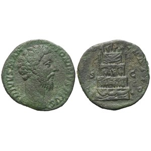 Divus Marcus Aurelius (died 180), Sestertius, Rome, after 180; Æ (23,40 g; 29 mm; 6 h)