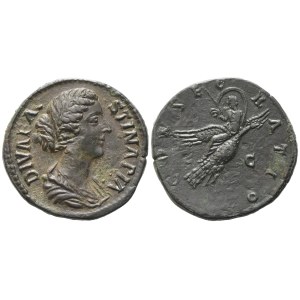 Diva Faustina II (died 175-176), Sestertius, Rome, c. 176-180; Æ (25,07 g; 32,8 mm; 12 h)