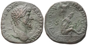 Lucius Verus (161-169), Sestertius, Rome, 165-166; Æ (27,20 g; 31,5 mm; 12 h)