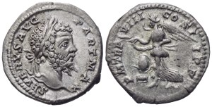 Septimius Severus (193-211), Denarius, Rome, 200; AR (3,46 g; 18,3 mm; 1 h)