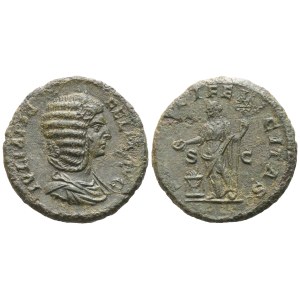 Julia Domna, As, Rome, c. AD 211-217; Æ (g 8,46; mm 24; 12 h)