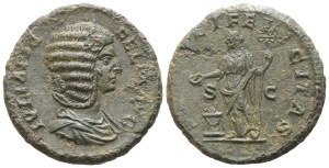 Julia Domna, As, Rome, c. AD 211-217; Æ (g 8,46; mm 24; 12 h)
