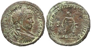 Caracalla (198-217), Sestertius, Rome, 215; Æ (27,96 g; 32,5 mm; 12 h)