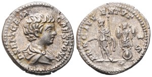 Geta Caesar (198-209), Denarius, Rome, 202-203; AR (3,26 g; 18,4 mm; 6 h)