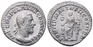 Macrinus (217-218), Denarius, Rome, early 218; AR (3,18 g; 19,2 mm; 12 h)