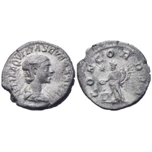 Aquilia Severa, denár vyrazený za Elagabala, Rím, 221-222; AR (3,57 g; 19 mm; 6 h)