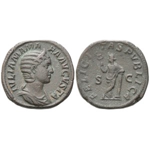Julia Mamaea Augusta (222-235), Sestertius struck under Severus Alexander, Rome, 228; Æ (24,47 g; 30,2 mm; 12 h)