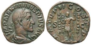 Maximinus I (235-238), Sestertius, Rome, 238; Æ (17,93 g; 28,8 mm; 12 h)