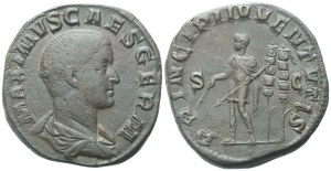 Maximus Caesar (235-238), Sestertius struck under Maximinus I, Rome, 236-237; Æ (19,94 g; 30,4 mm; 12 h)