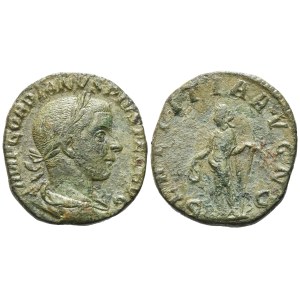 Gordian III (238-244), Sestercius, Rím, 238-239; Æ (17,35 g; 27,5 mm; 12 h)