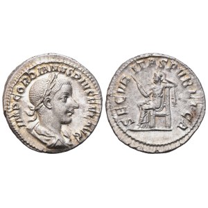 Gordian III (38-244), denár, Rím, 241; AR (3,56 g; 19,3 mm; 6 h)