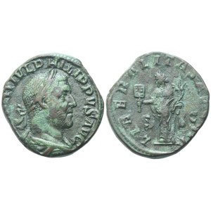 Philip I (244-249), Sestertius, Rome, 244; Æ (17,88 g; 28,4 mm; 12 h)