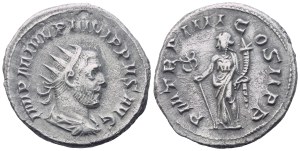 Philip I (244-249), Antoninianus, Rome, c. 247; AR (4,61 g; 12,5 mm; 1 h)