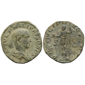 Philippus II as Caesar (244-247), Sestertius, Rome, 246; Æ (18,16 g; 29 mm; 12 h)
