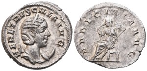 Herennia Etruscilla Augusta (249-251) Antoninianus, Rome, 249-250; AR (4,40 g; 21,4 mm; 6 h)