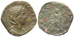 Herennia Etruscilla (249-251), Sestertius, Rome, 250; Æ (16,12 g; 26,4 mm; 12 h)