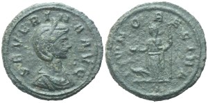 Severina Augusta (270-275), As, Rome, 275; Æ (7,89 g; 25,3 mm; 12 h)