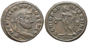 Galerius as Caesar (293-305), Follis, Siscia, c. 295; Æ (9,45 g; 28,5 mm; 1 h)