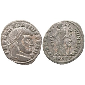 Maxentius (306-312), Follis, Ostia, 309-312; Æ (5,88 g; 25,4 mm; 6 h)