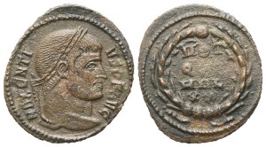 Maxentius (306-312), Quarter Follis, Rome, c. 310; Æ (2,01 g; 17,6 mm; 5 h)