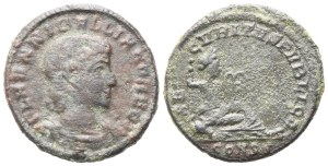 Hannibalianus (335-337), Follis, Constantinople, 336-337; Æ (1,58 g; 15,6 mm; 5 h)