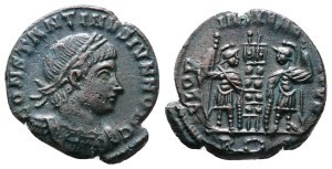 Constantine II (Caesar, 316-337), Follis, Rome, 330-5; Æ 18 mm (2,45 g; 18 mm)