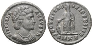 Helena, Nummus struck under Constantine I, Cyzicus, 324-325; Æ (2,30 g; 18,5 mm; 1 h)