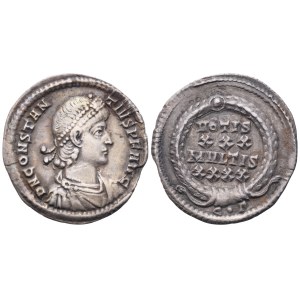 Constantius II (337-361), Siliqua, Constantinople, March 351-November 355; AR (2,14 g; 19,9 mm; 12 h)