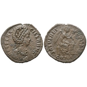 Aelia Flaccilla Augusta (379-386/8), Nummus, Constantinople, 378-383; Æ (4,24 g; 22,3 mm; 12 h)