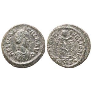 Aelia Flaccilla Augusta (379-386/8), Nummus, Siscia, 383-387; Æ (1,24 g; 13 mm; 6 h)