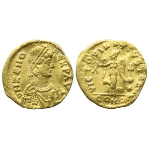 Zeno (476-491), Tremissis, Constantinople; AV (1,34 g; 12,7 mm; 6 h)