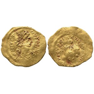 Justin I (518-527), Tremissis; AV (1,39 g; 16,3 mm; 6 h)
