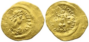 Justin II (565-578), Tremissis, Constantinople; AV (1,46 g; 17 mm; 6 h)