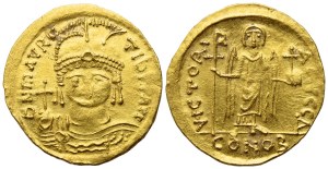 Maurice (582-602), Solidus, Constantinople; AV (4,40 g; 20,6 mm; 6 h)