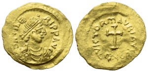 Maurice (582-602), Tremissis; Constantinople mint; AV (1,50 g; 16,7 mm; 7 h)