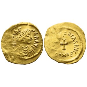 Phocas (602-610), Tremissis, Constantinople; AV (1,39 g; 16,6 mm; 6 h)