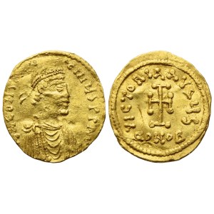Constans II (641-668), Tremissis, Constantinople mint; AV (1,43 g; 15,9 mm; 6 h)