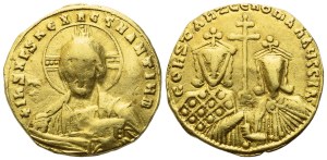 Constantine VII with Romanus II (945-959), Solidus, Constantinople; AV (4,11 g; 19 mm; 6 h)