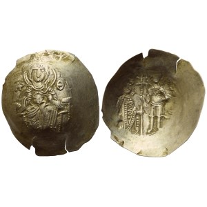 Manuel I Comnenus (1143-1180); Aspron Trachy; Thessalonica mint. EL (1,81 g; 27 mm; 6 h).