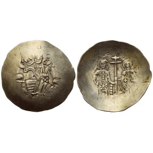 Manuel I Comnenus (1143-1180); Aspron Trachy; Constantinople mint. EL (1,96 g; 26 mm; 6 h).