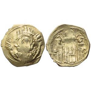 Andronicus II with Michael IX (1295-1320); Hyperpyron nomisma; Constantinople mint; AV (3,95 g; 24 mm; 6 h)