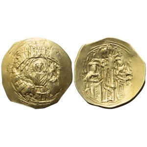 Andronicus II with Michael IX (1295-1320); Hyperpyron nomisma; Constantinople mint; AV (4,04 g; 23,2 mm)