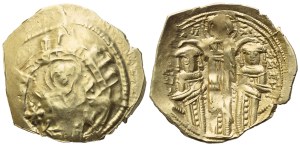 Andronicus II with Michael IX (1295-1320); Hyperpyron nomisma; Constantinople mint; AV (3,13 g; 23 mm)