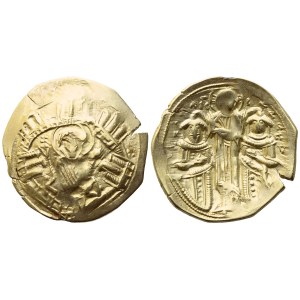 Andronicus II with Michael IX (1295-1320); Hyperpyron nomisma; Constantinople mint; AV/EL (3,94 g; 23,4 mm; 6 h)