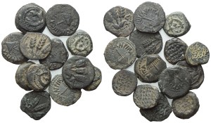 Lot of 14 Prutahs to be catalogued. Lot sold as is, no returns.